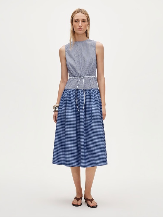 J. Crew Dresses & Skirts - NWT J. Crew Open-back Dress in Mixed Gingham Print Size 8